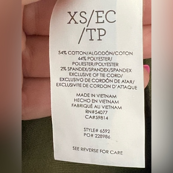 🫒 EUC CABI “Squad” Olive Green Romper | Women’s XS - Picture 10 of 11